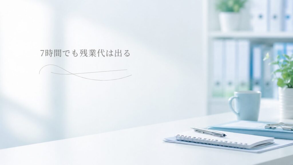 7時間でも残業代は出る アイキャッチ