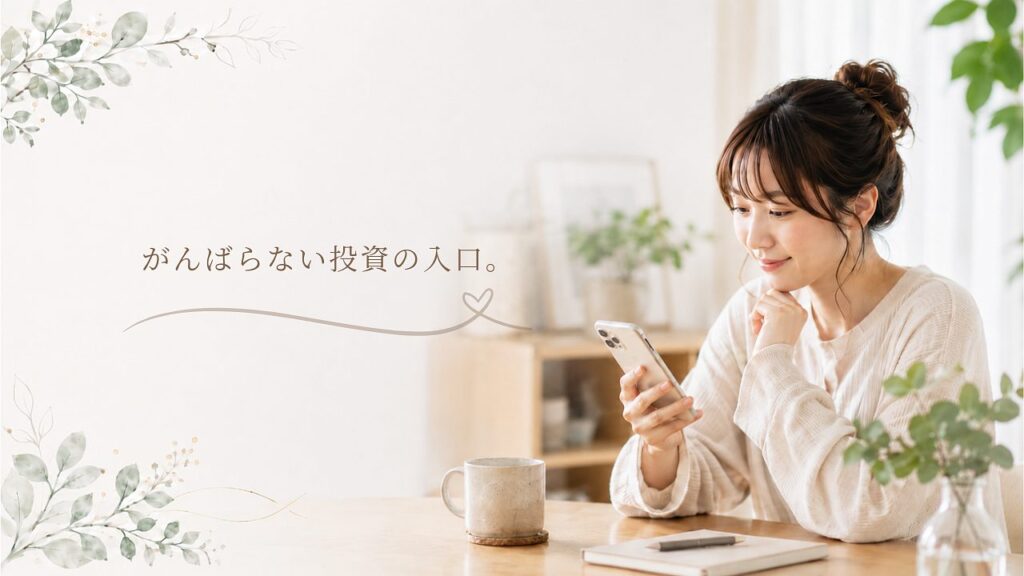 投資に挑戦する女性