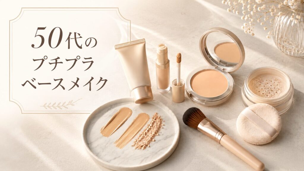 50代のプチプラベースメイク